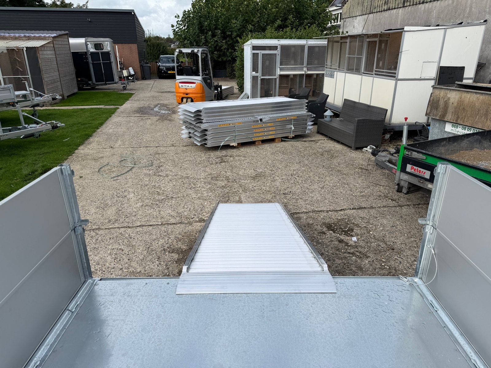 Oprijplaat vast aluminium 1000kg 3000 x 9500mm, Ophalen, Nieuw
