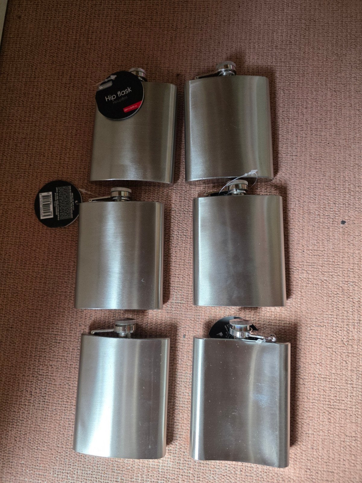laser, heupflesjes drankflesjes 6 stuks, Ophalen of Verzenden, Nieuw