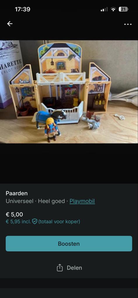 Playmobil Paardenstal met extra's, Ophalen of Verzenden, Zo goed als nieuw