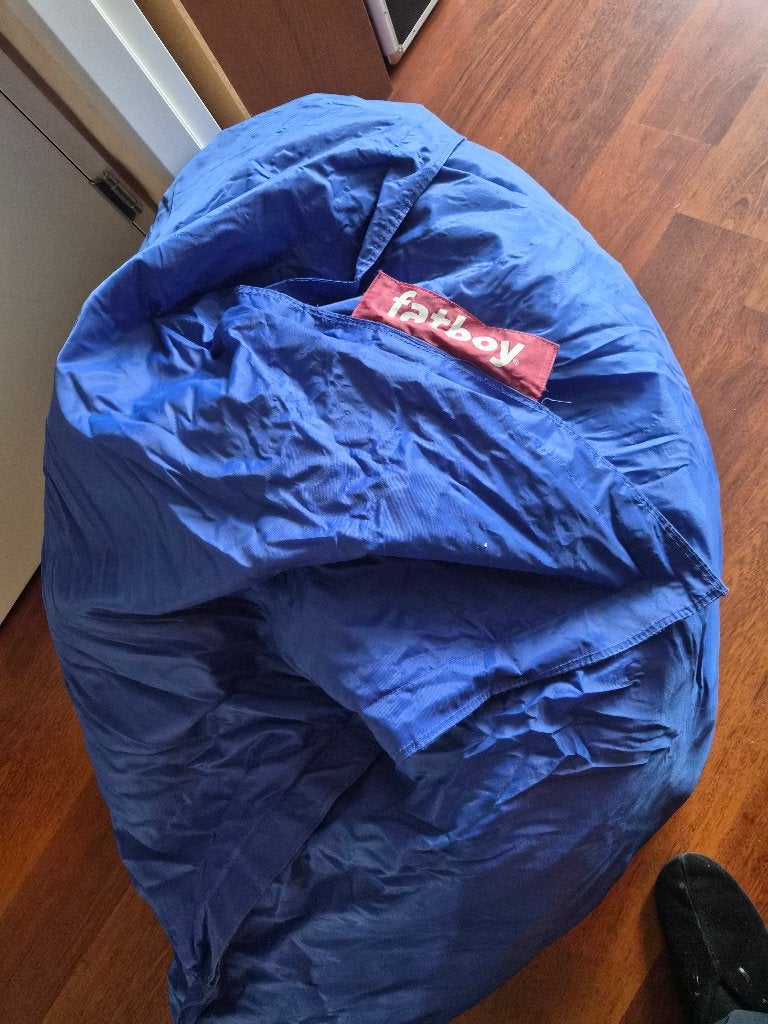 Zitzak blauw Fatboy, Ophalen, Gebruikt, Blauw, Zitzak