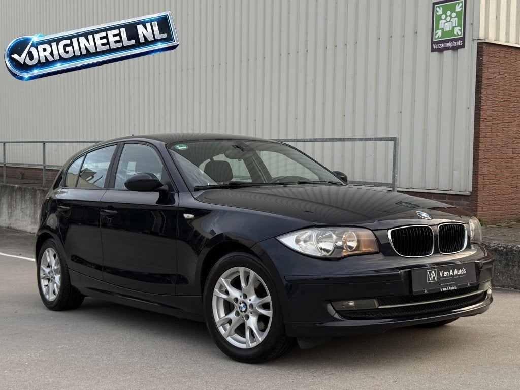 Bmw 1-serie 116i Business Line Klima NL Auto, 1-Serie, Zwart, 4 cilinders, Blauw