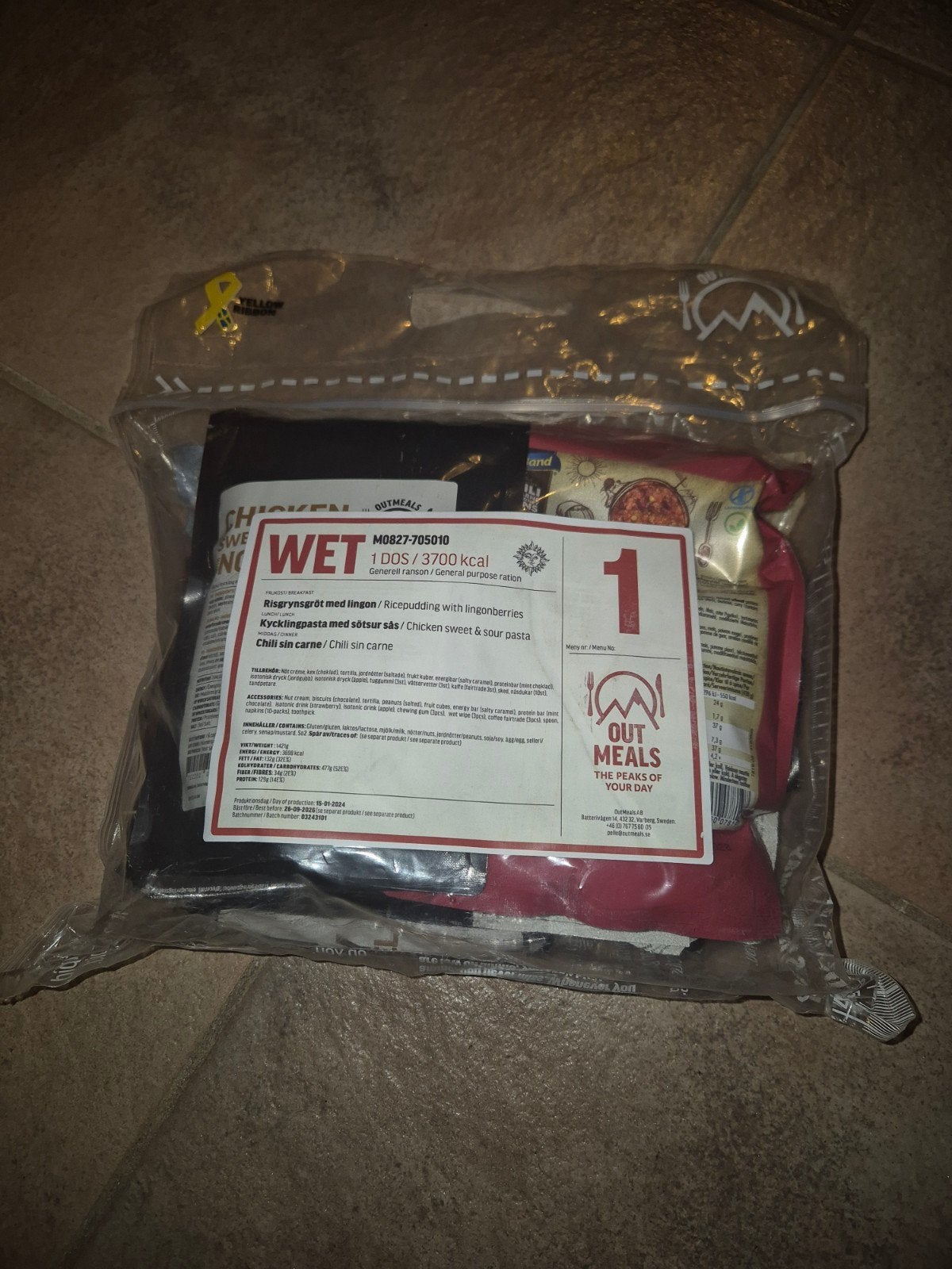 Outmeals MRE Meal-Ready-to-Eat Wet 1, Ophalen of Verzenden, Landmacht, Nederland