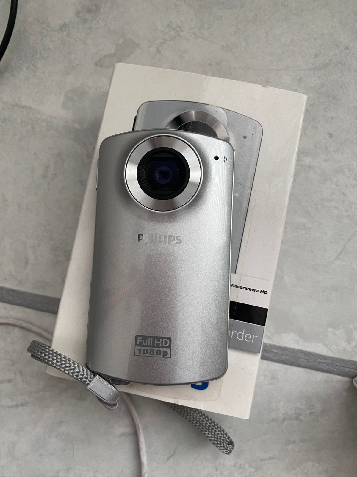 Nieuwe Philips full hd camera met doos en accessoires, Full HD, Canon, 20x of meer, Ophalen of Verzenden