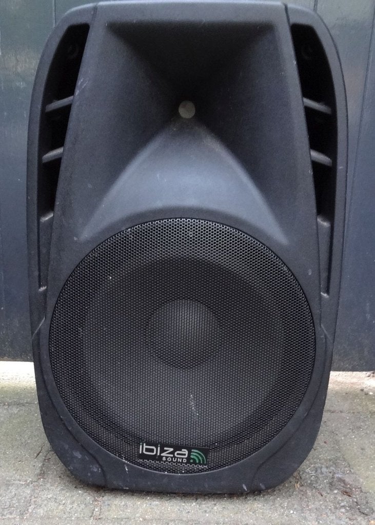 Party Speaker  BOOMBOX Speaker Ibiza Sound type BT15A, Gebruikt, Party speaker, AUX-ingang, Ophalen