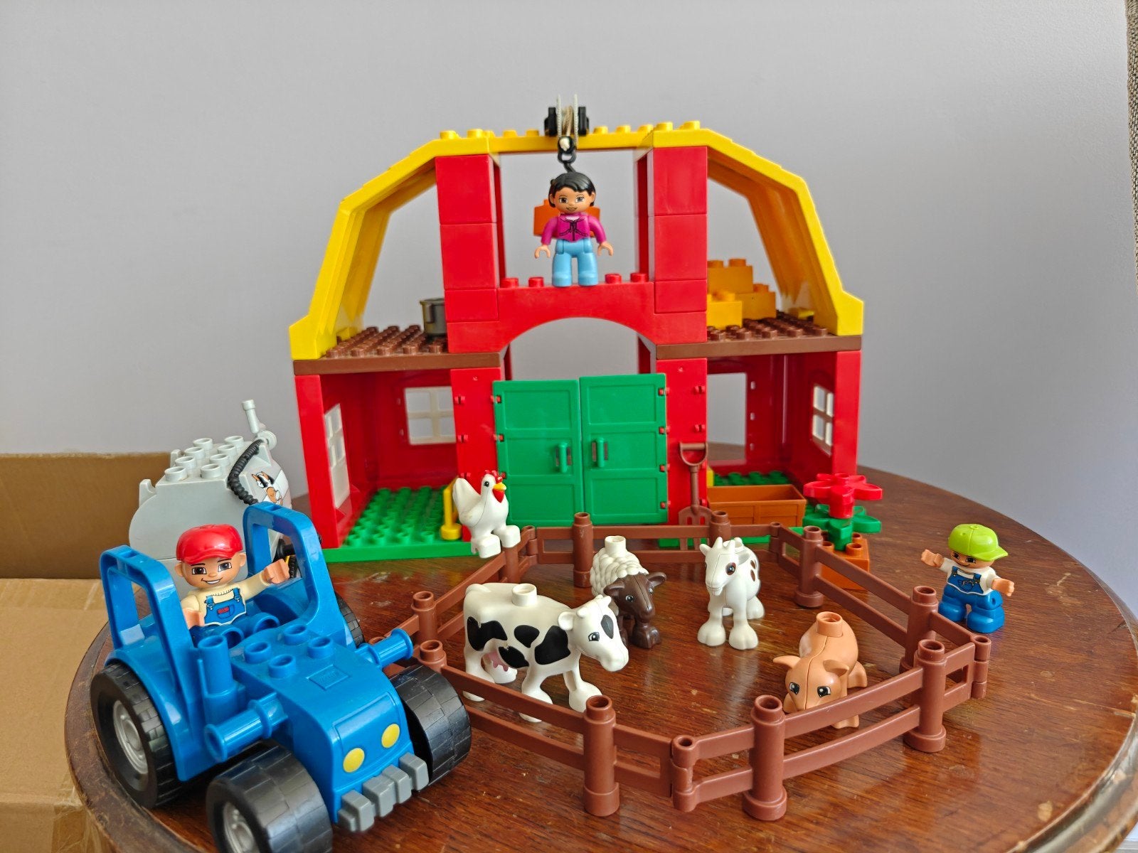 Grote LEGO Duplo Boerderij met Dieren en Tractor, Ophalen, Gebruikt