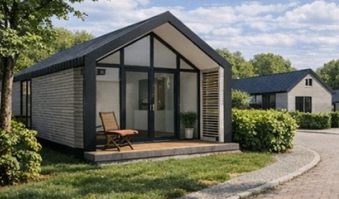 Tiny House in Drenthe; NIEUW & BINNENKORT beschikbaar, Huizen en Kamers, 45 m², Verkoop zonder makelaar, Chalet, Drenthe