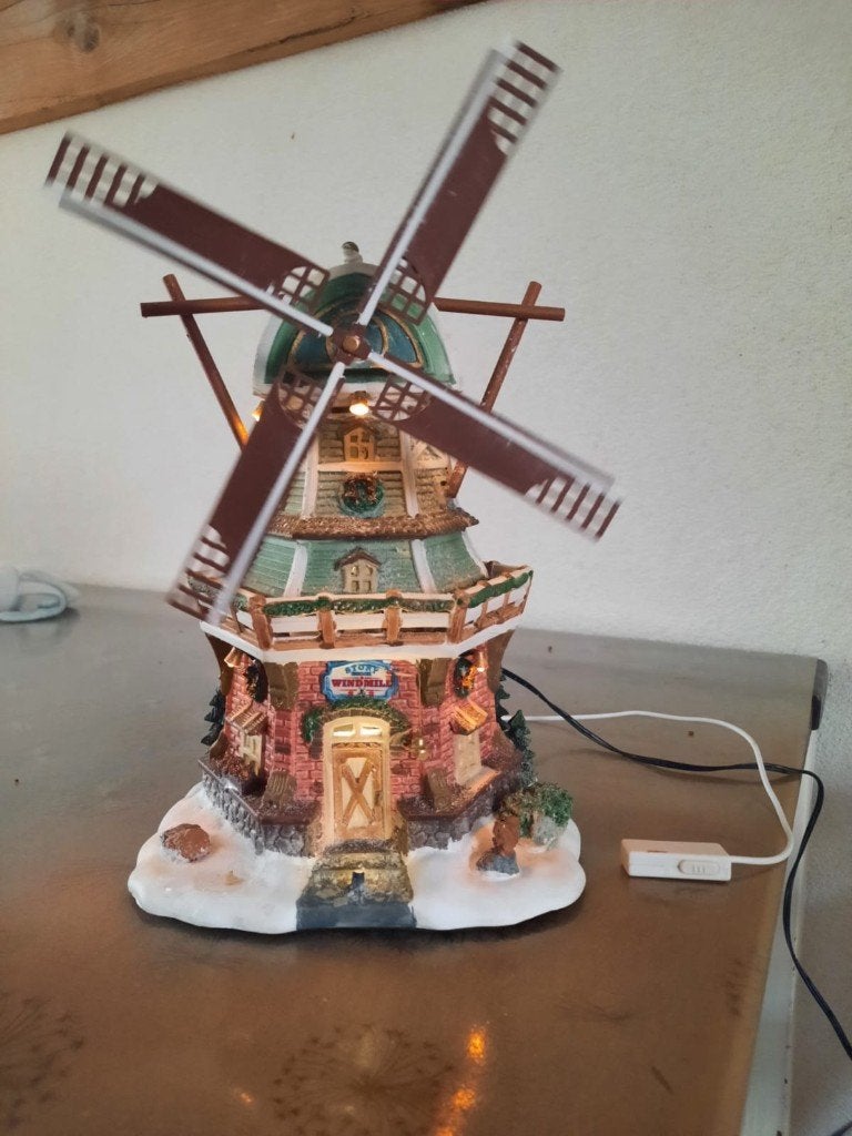 Lemax Dutch Windmill (15181) – kerstmolen met verlichting, Diversen, Kerst, Ophalen of Verzenden, Zo goed als nieuw