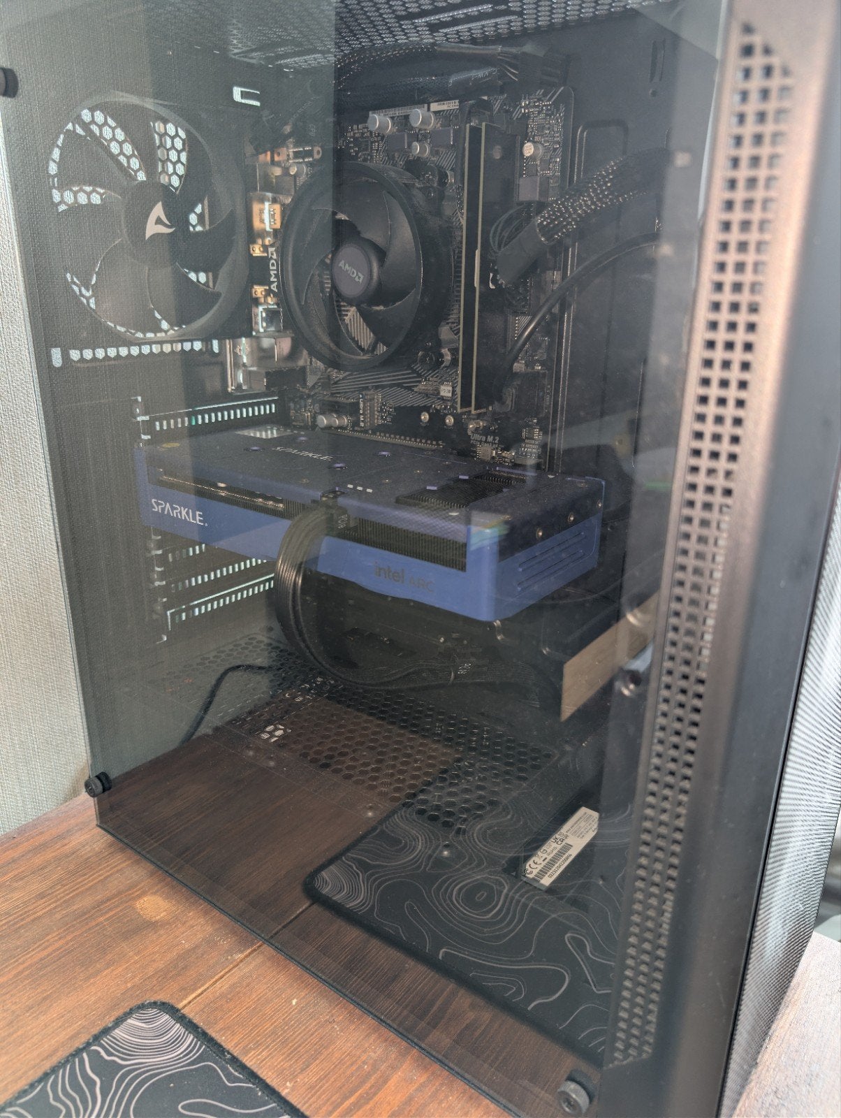 Krachtige Gaming Pc Intel Arc B570 Ryzen 5 4600G 16GB RAM, Ophalen, Zo goed als nieuw