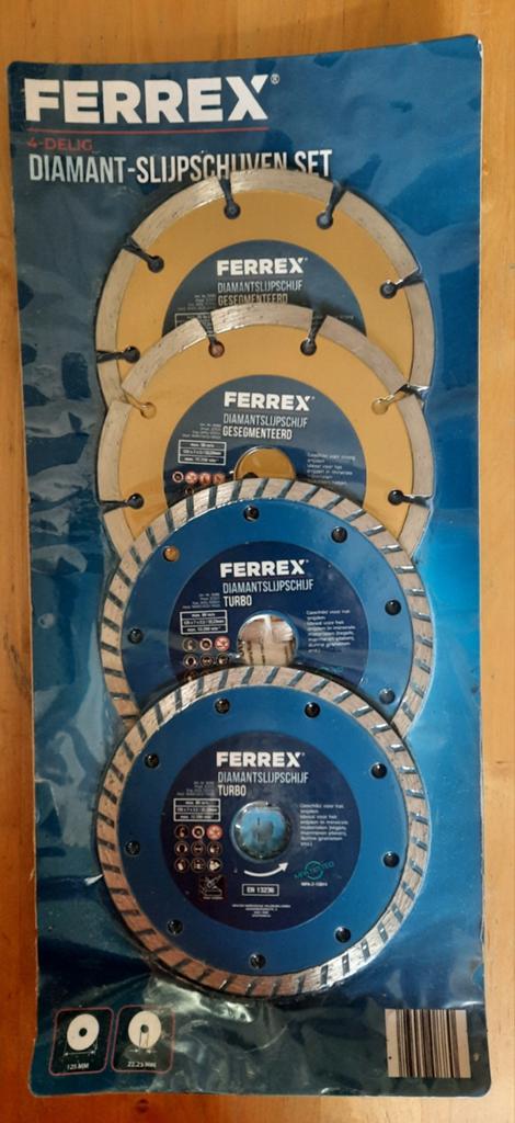 Ferrex Diamant-Slijpschijven Set - 4-delig, Ophalen of Verzenden, Nieuw