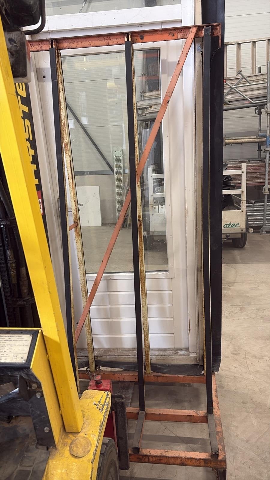 Deur met kozijn 93x251 cm - Gebruikt, Ophalen, Gebruikt, Hout