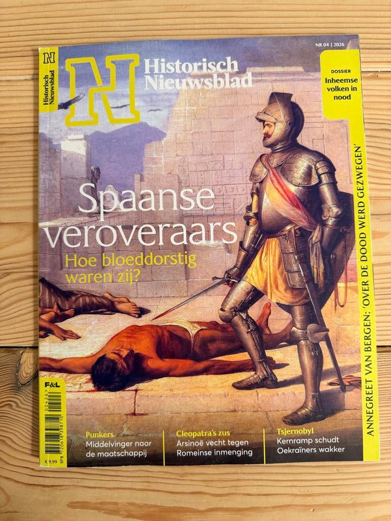 Historisch Nieuwsblad - Spaanse veroveraars. April 2026, Ophalen of Verzenden, Zo goed als nieuw, Overige typen