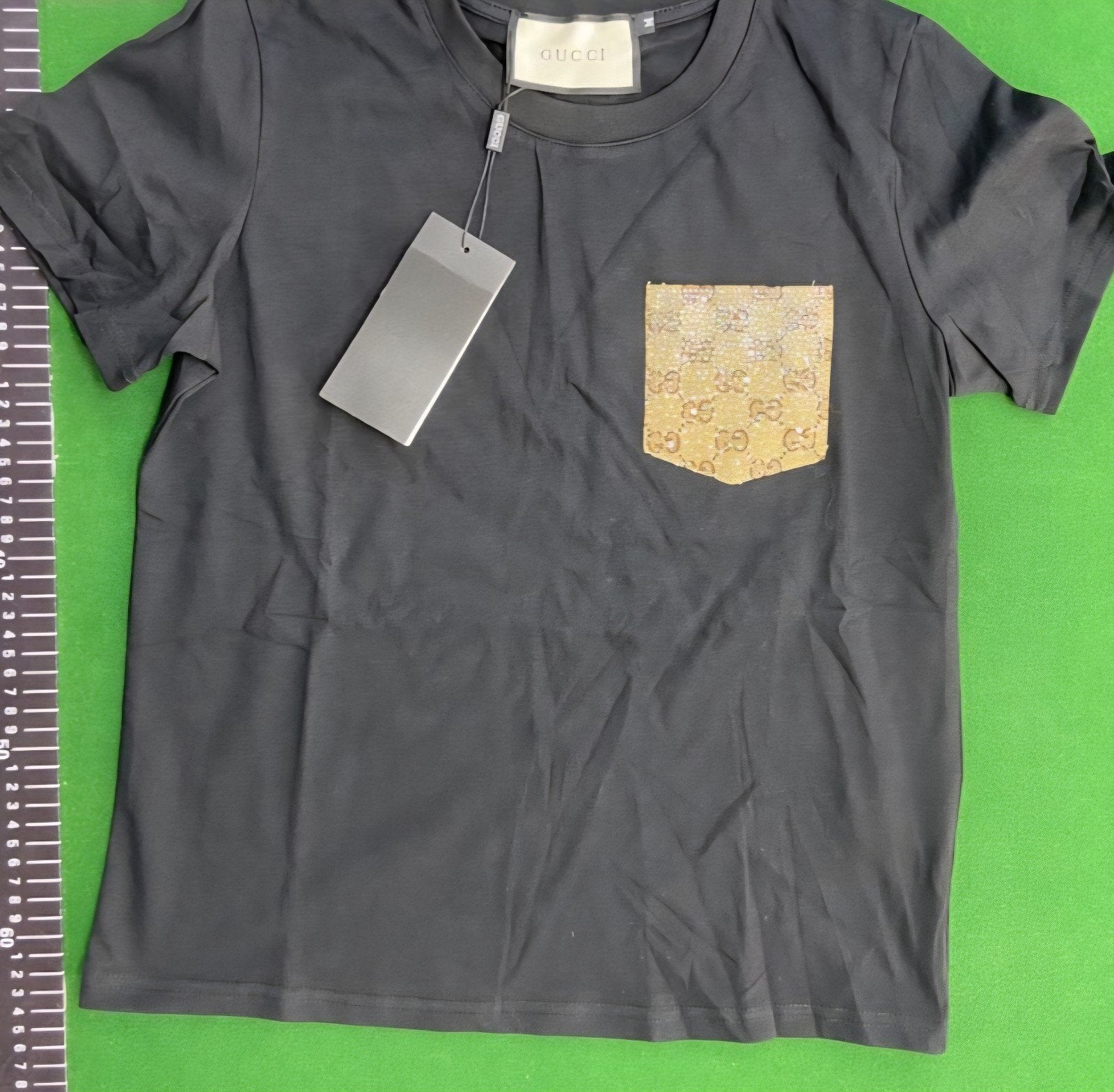 Nieuwe gucci T Shirt met strass steentjes, Maat 38/40 (M), Zwart, Nieuw, Ophalen of Verzenden