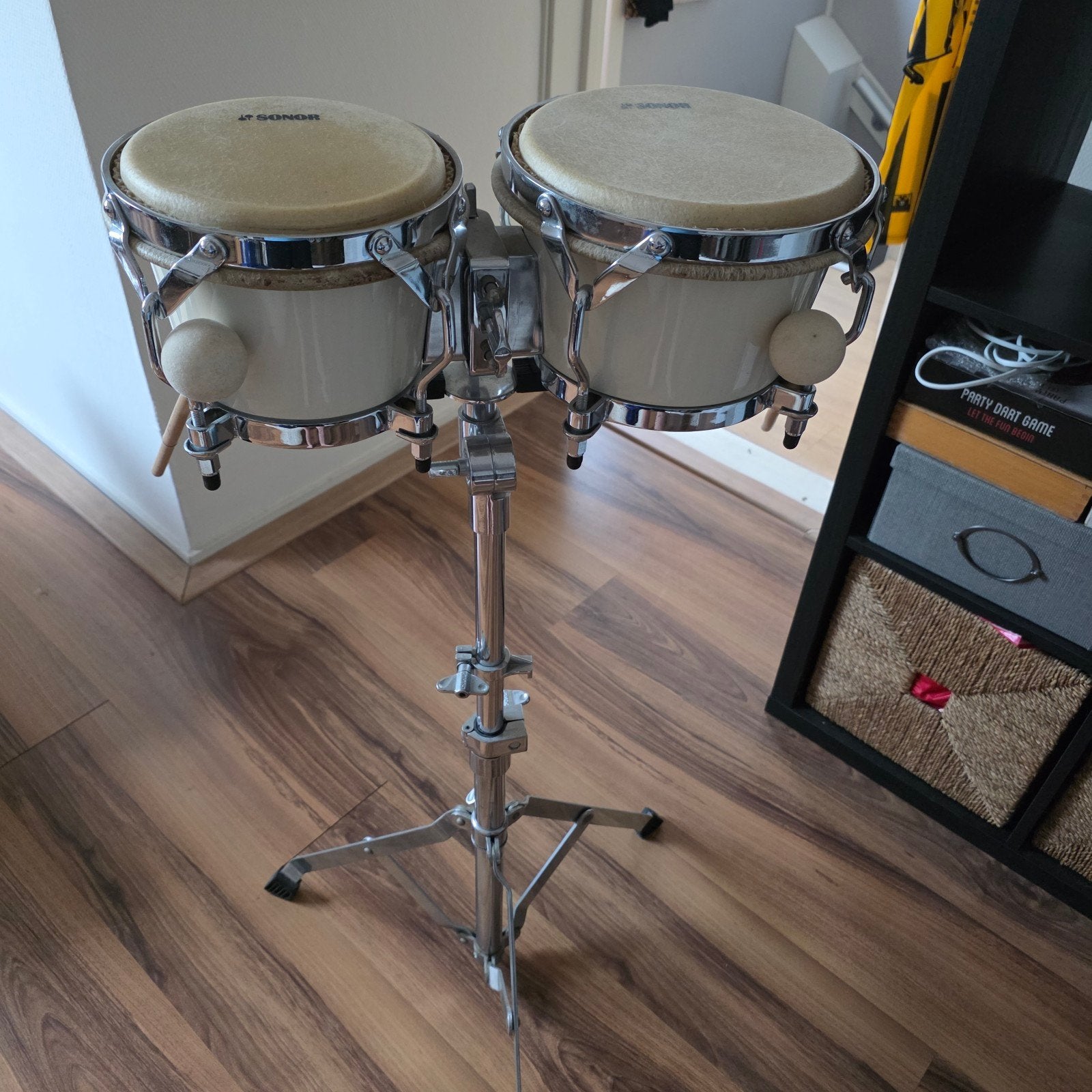 Sonor Cubano Bongos met originele standaard, Muziek en Instrumenten, Ophalen, Gebruikt, Sonor