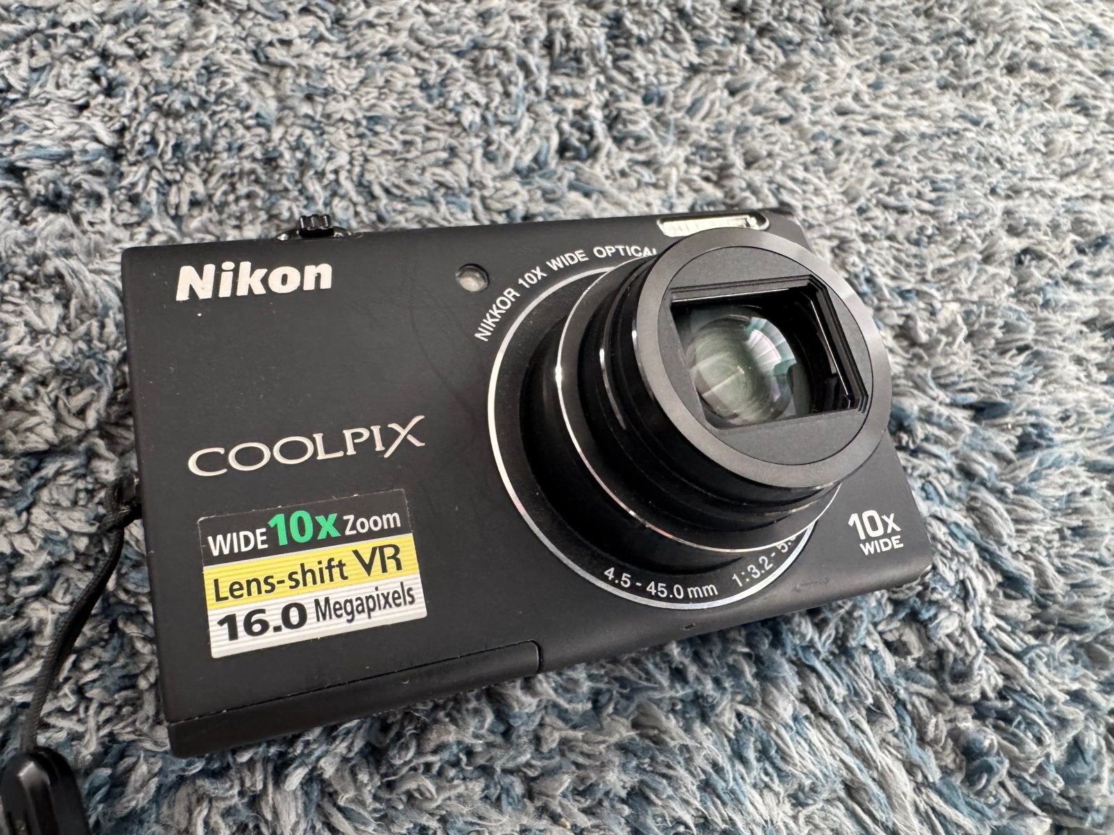 Nikon Coolpix S6200 - 16MP - 10x zoom, Audio, Tv en Foto, Fotocamera's Digitaal, Ophalen, Gebruikt, Accu, 16 megapixels