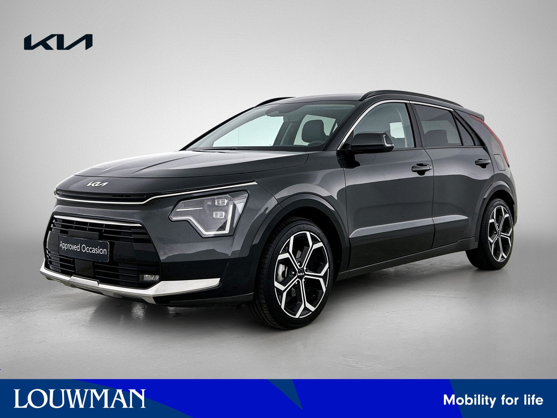 Kia Niro 1.6 GDi Hybrid DynamicPlusLine 18"Inch velgen | Sto, Gebruikt, Leder en Stof, 23 km/l, Bedrijf