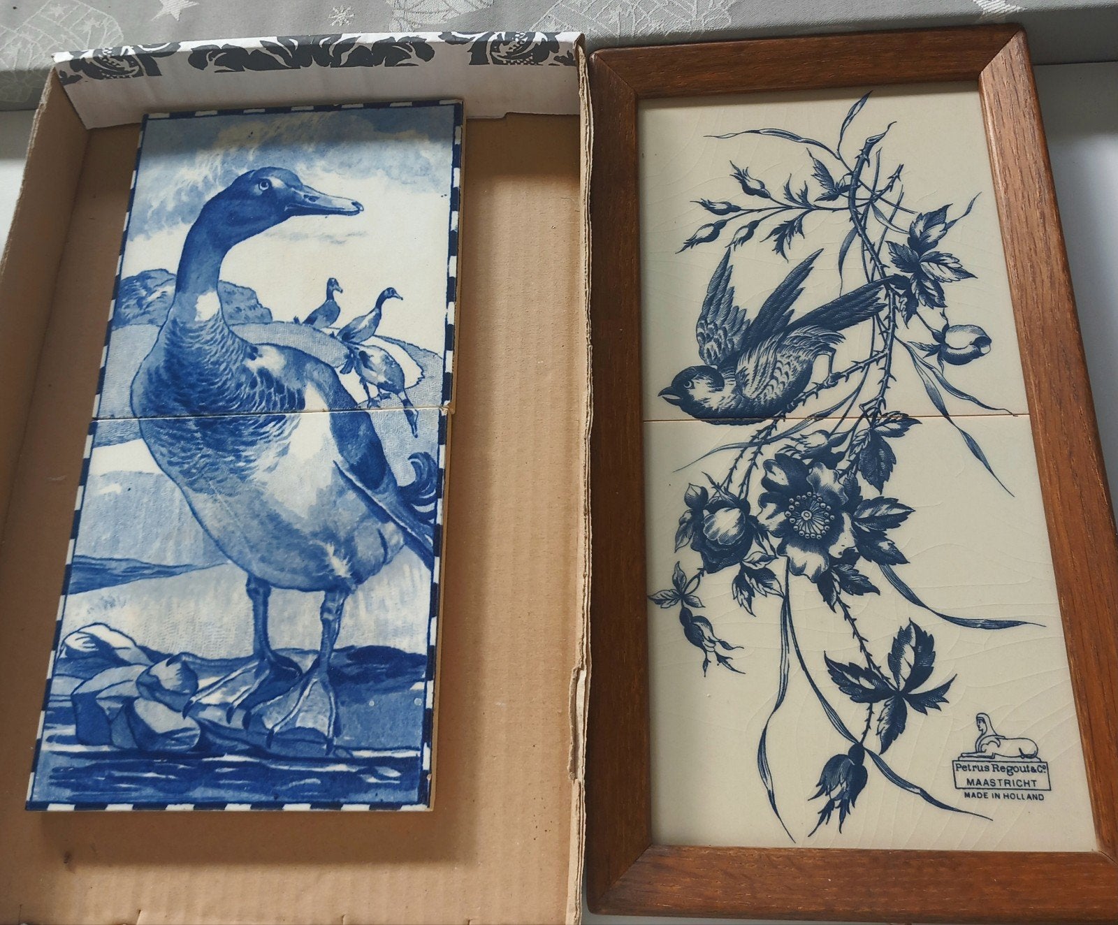 decoratie tegels Petrus Regout zeldzaam, Ophalen of Verzenden