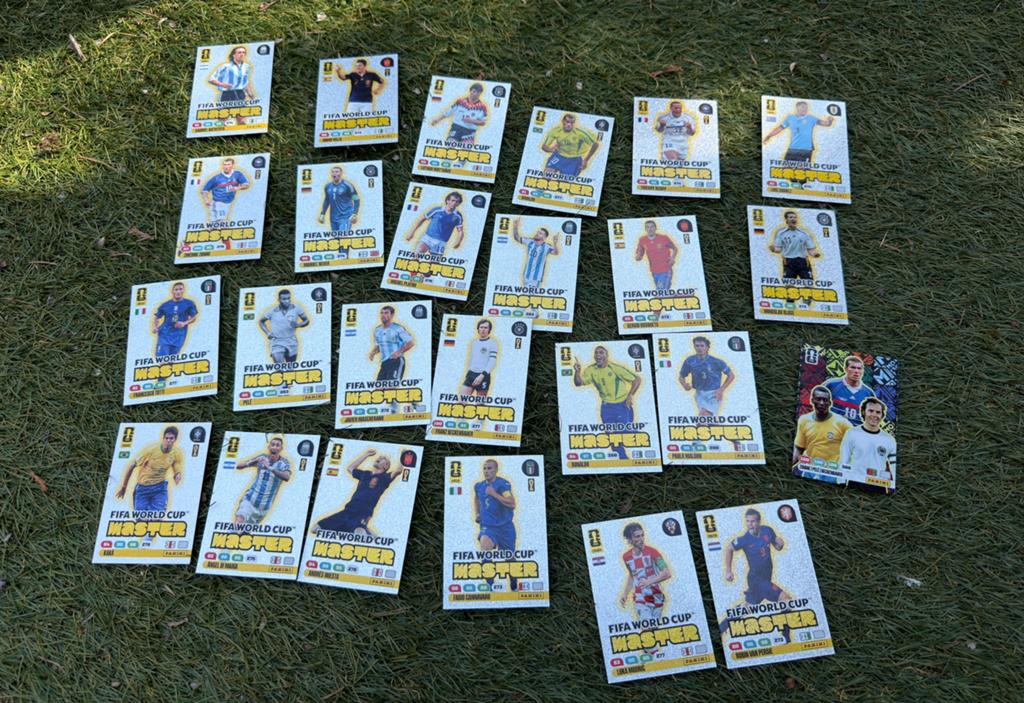 Panini Fifa world cup master kaarten, Ophalen of Verzenden, Zo goed als nieuw, Buitenlandse clubs, Poster, Plaatje of Sticker