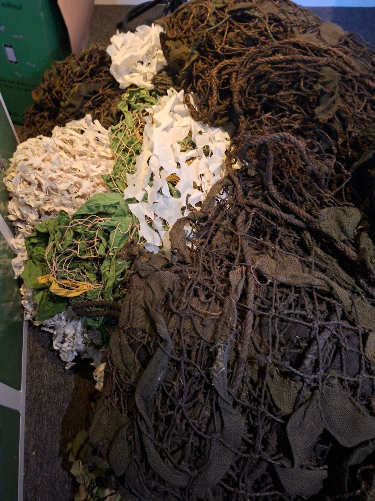 Diverse camouflagenetten, aanhanger vol, Ophalen, Overige soorten, Overige gebieden, Overige typen