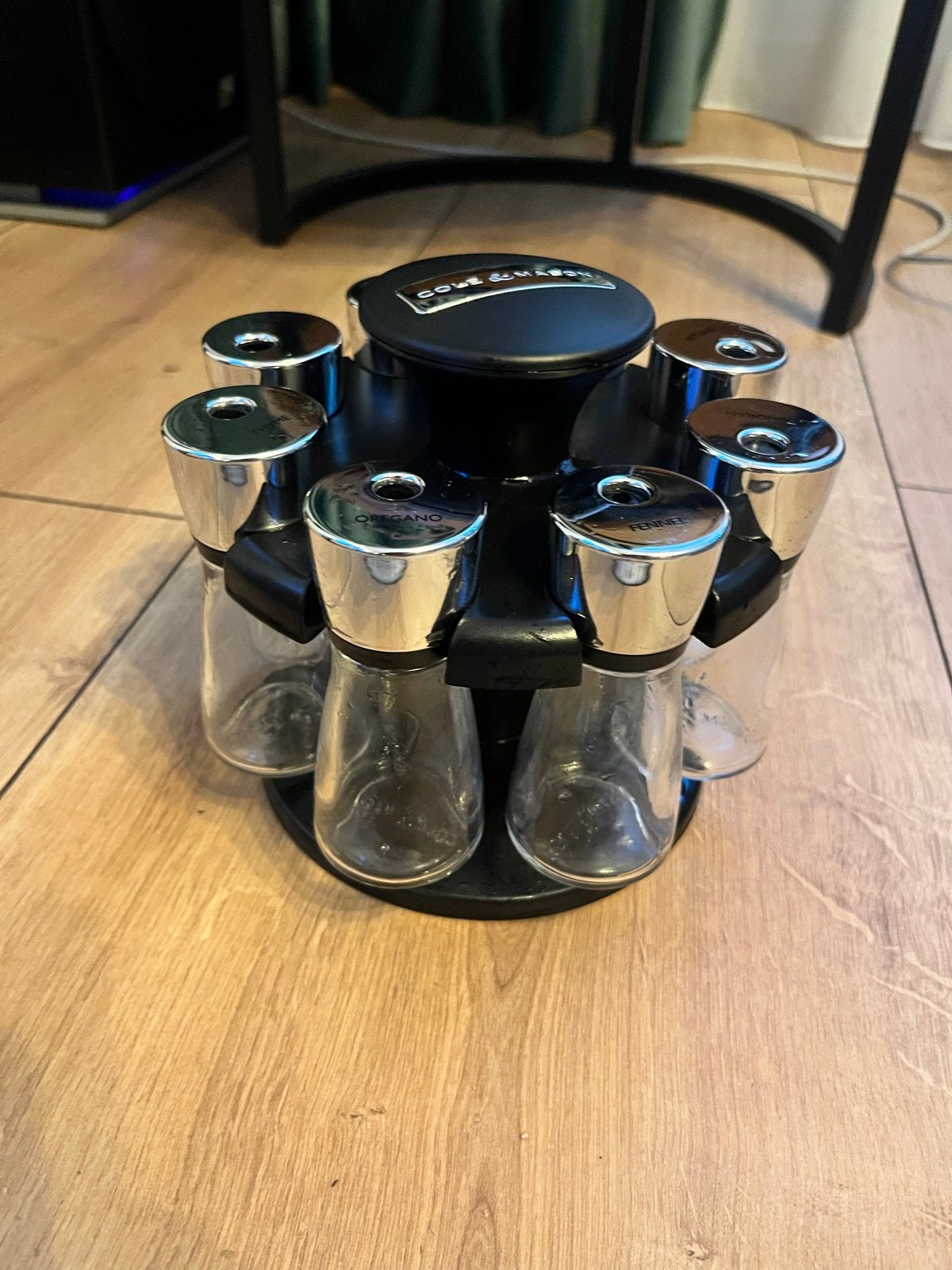 Cole & Mason Kruidenset 8-delig met labels, Zilver, Ophalen of Verzenden, Zo goed als nieuw, Overige merken