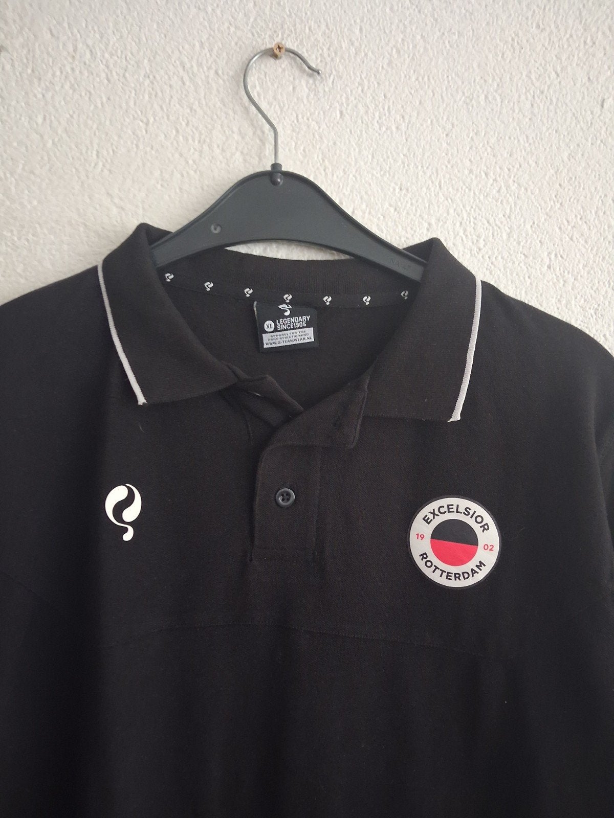 Excelsior Rotterdam Polo Shirt Zwart Maat XL, Q-Teamwear, Zwart, Maat 56/58 (XL), Ophalen of Verzenden