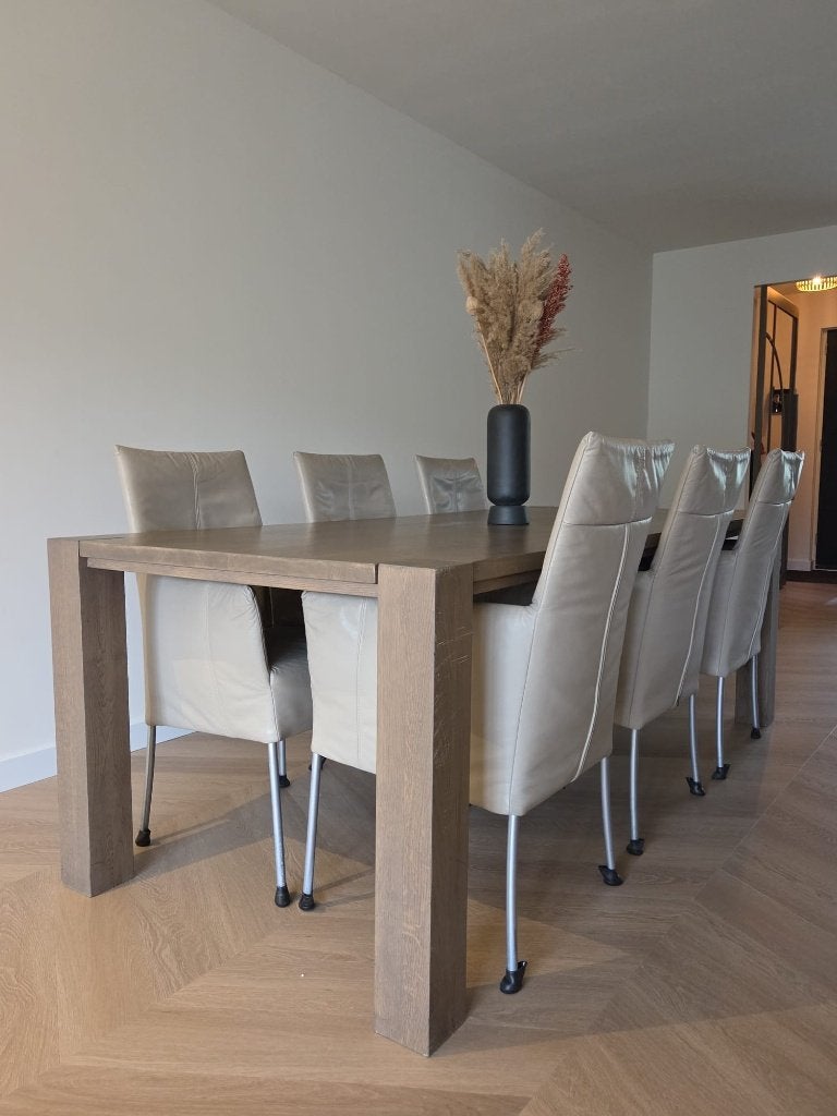 Eetkamerset, Huis en Inrichting, Complete eetkamers, Gebruikt, 4 tot 6 stoelen, Ophalen