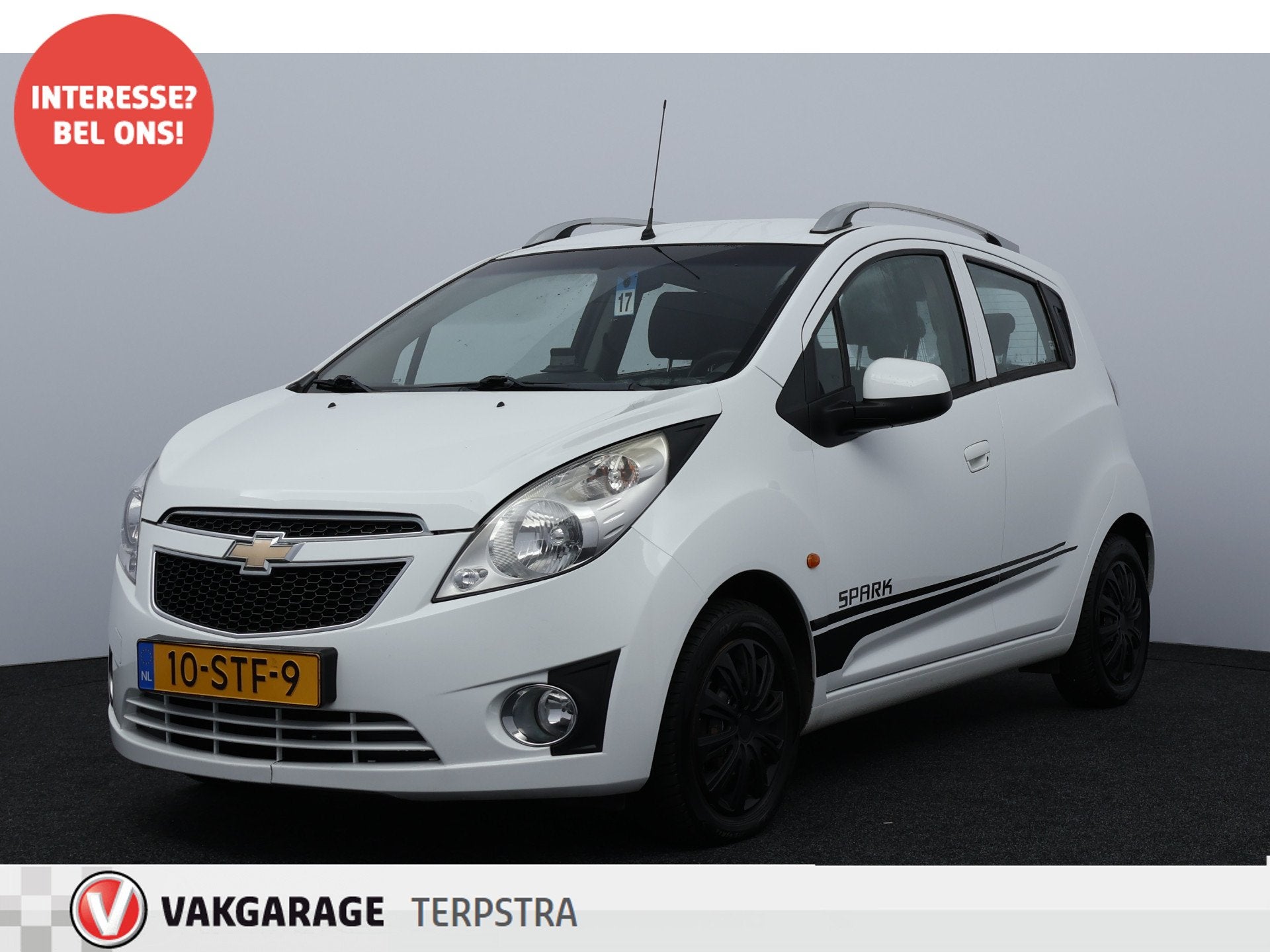 Chevrolet Spark 1.0 16V LS Bi-Fuel/ APK 11-2027!/ Airco/ C.V, Auto's, Voorwielaandrijving, Euro 5, Stof, Zwart