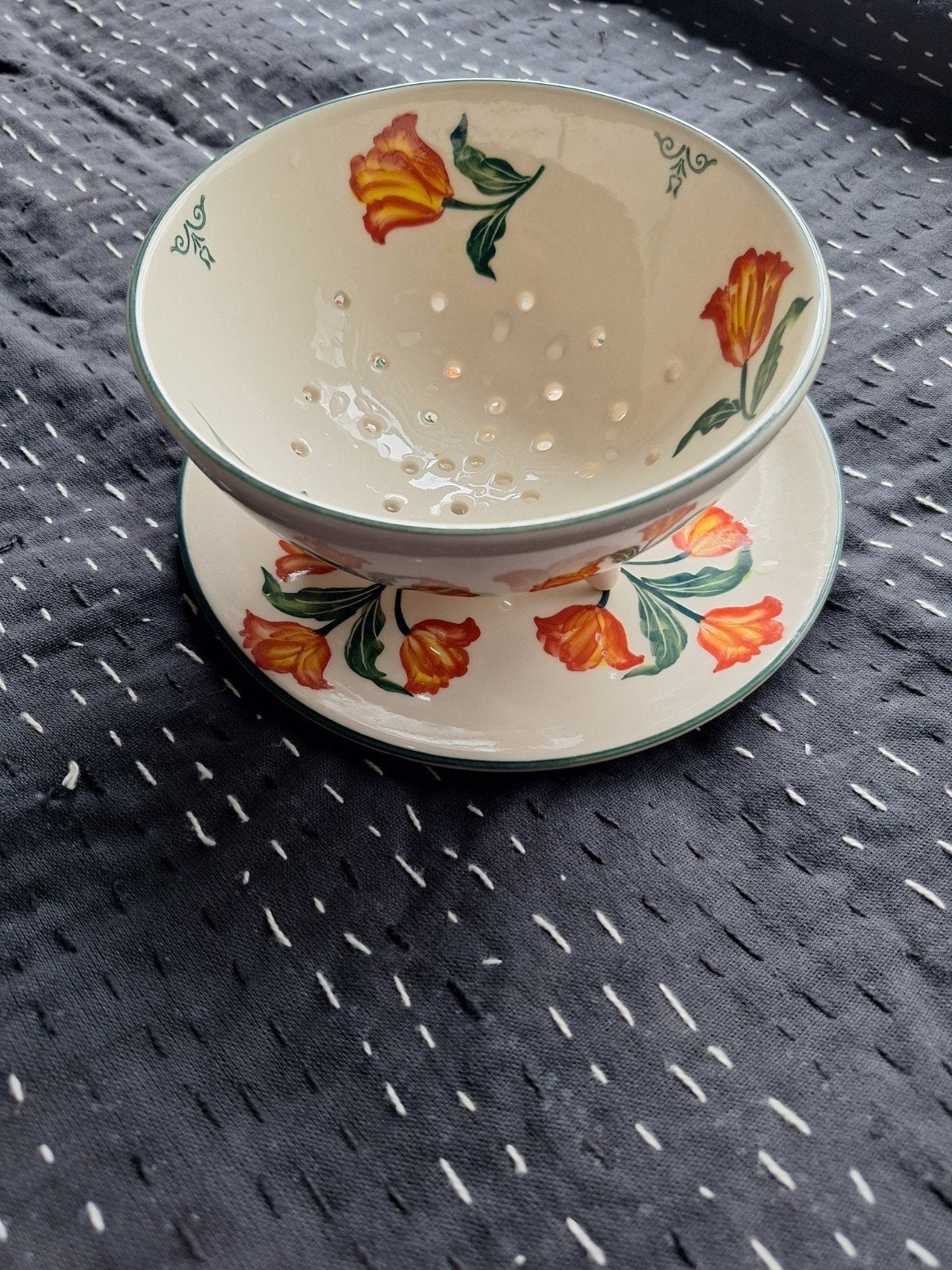 uitlekbakje voor fruit. bieden van af 20.00 euro, Ophalen of Verzenden, Glas, Overige stijlen, Schaal of Schalen