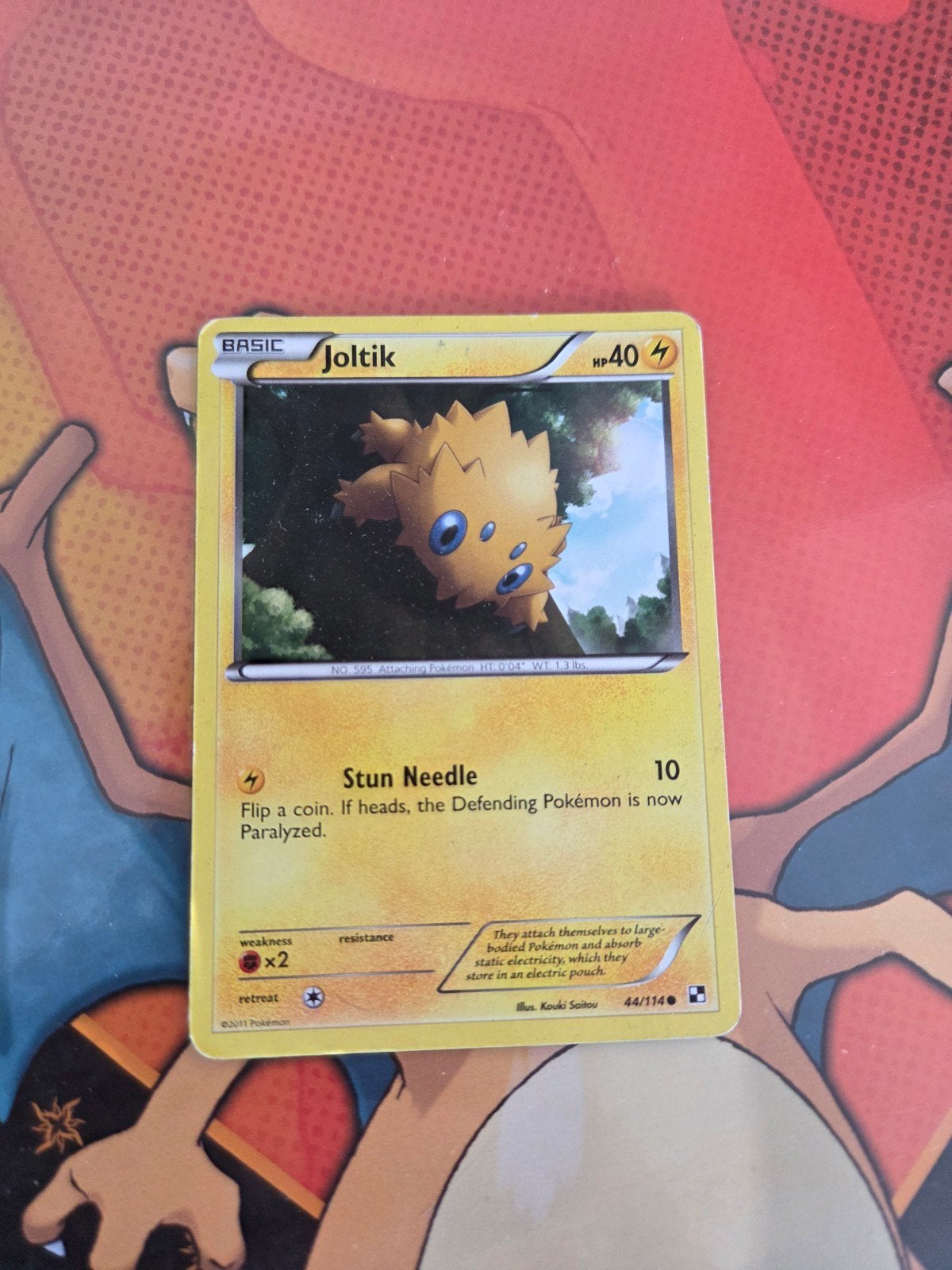 Joltik Pokémon kaart 44/114, Ophalen of Verzenden, Gebruikt, Losse kaart
