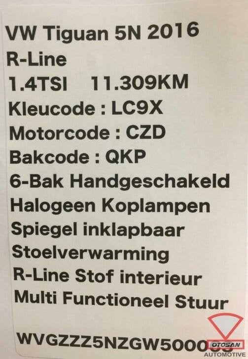 vw tiguan 5n 2016 kachelweerstand weerstand 3c0907521f, Auto-onderdelen, Airco en Verwarming, Gebruikt, Volkswagen, Volkswagen AG
