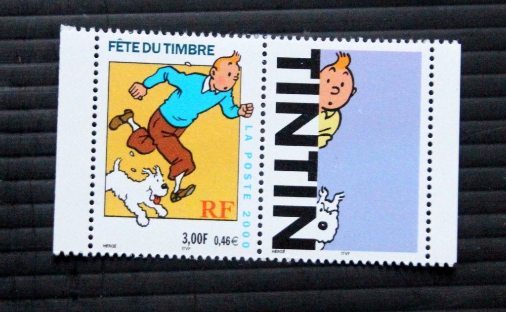 Frankrijk Kuifje Tintin Hergé 2000 dag van de postzegel MNH, Postzegels en Munten, Verzenden, Postfris