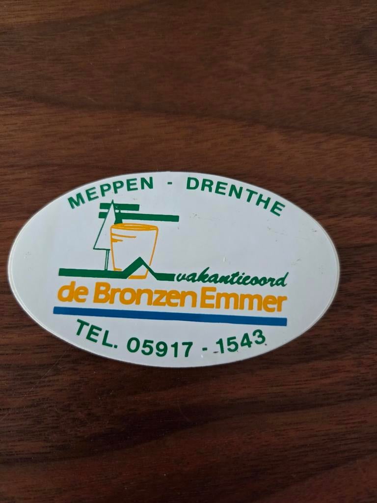 Sticker nr 6707 Vakantieoord de Bronzen Emmer Meppen Drenthe, Ophalen of Verzenden, Zo goed als nieuw