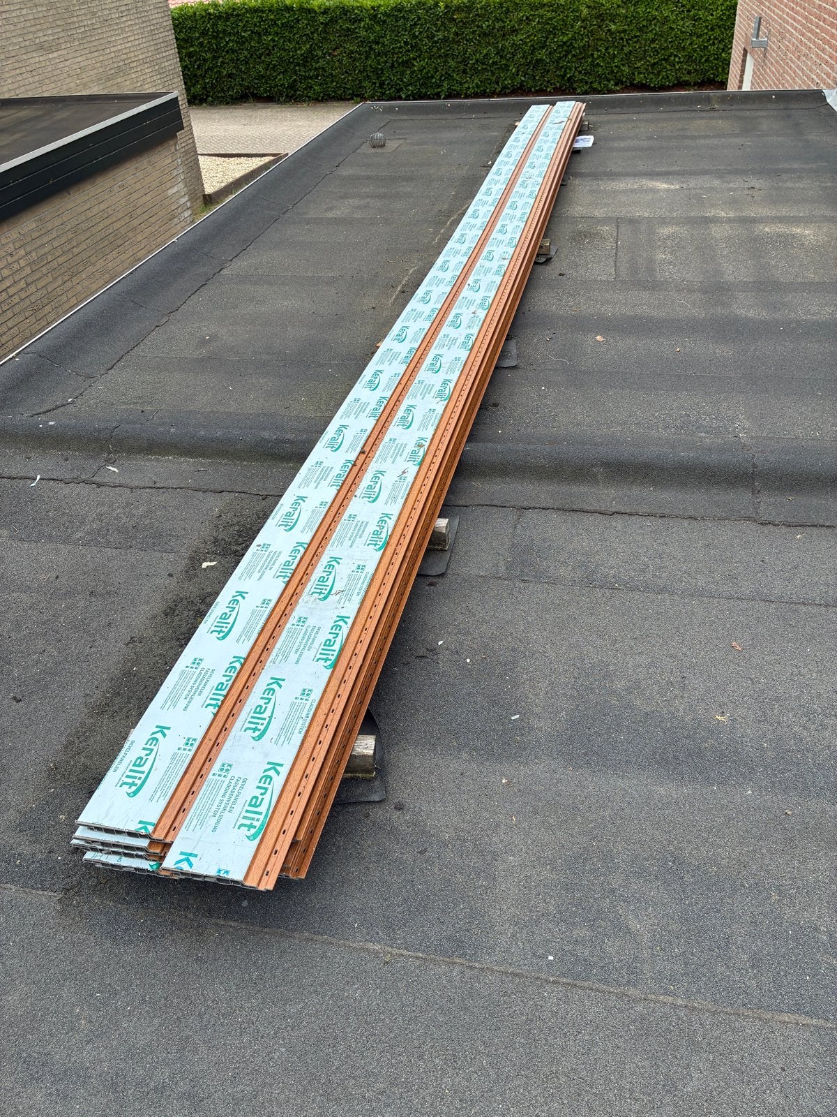 Keralit schroten 6 meter 170mm breed- 9 stuks, Doe-het-zelf en Verbouw, Dakpannen en Dakbedekking, Ophalen, Kunststof, Overige kleuren