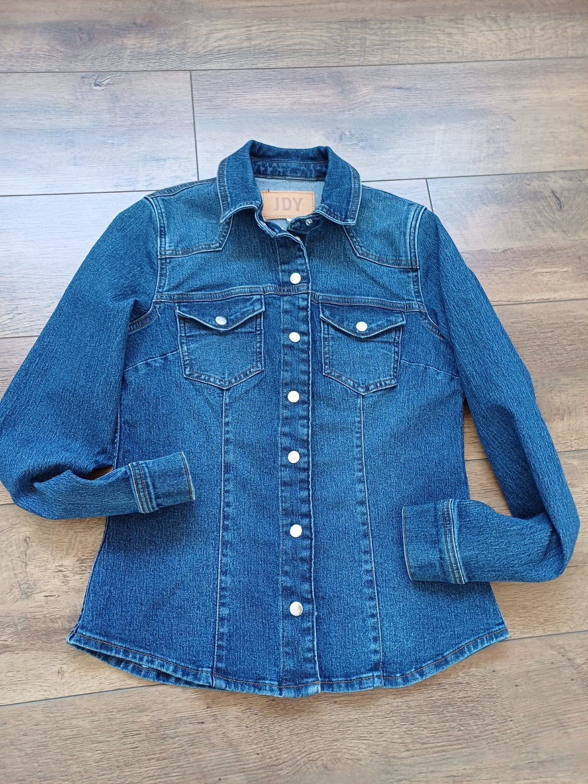 leuke blauwe merk spijkerblouse/jas 36, Kleding | Dames, Ophalen of Verzenden, Nieuw, Maat 36 (S), Blauw