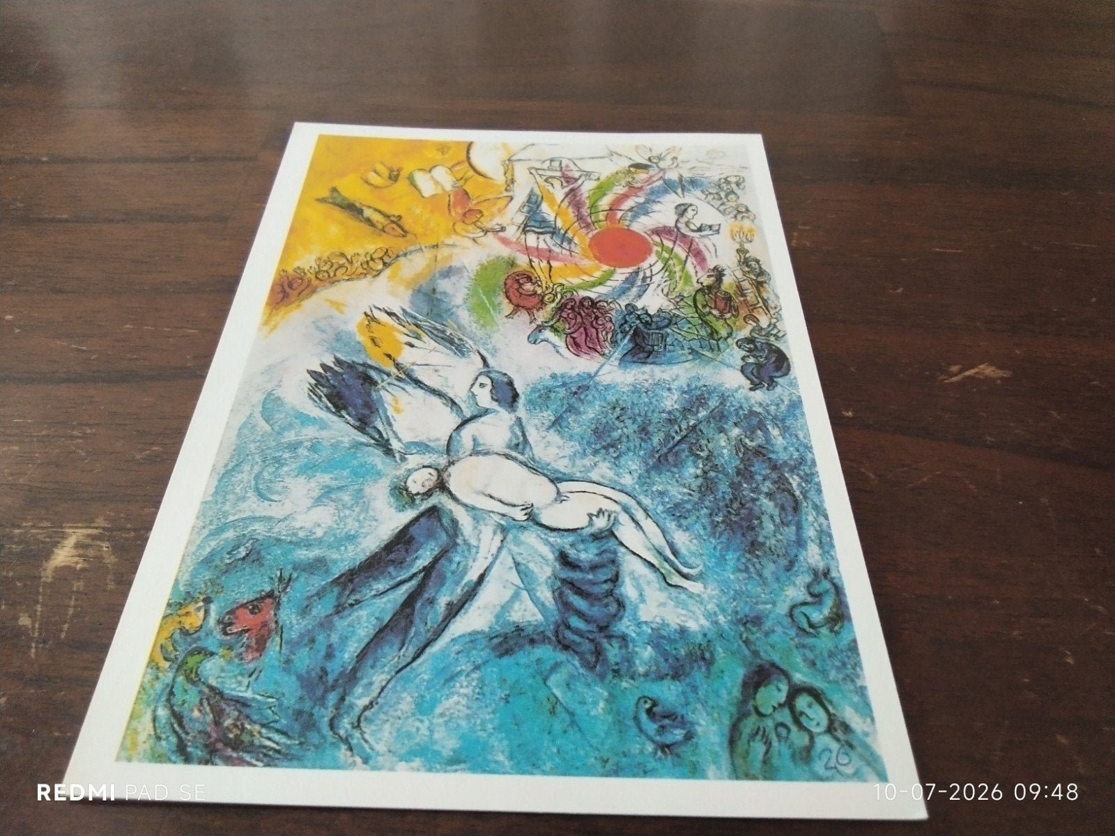 ansichtkaart Marc Chagall - De schepping van de mens., Ophalen of Verzenden, 1940 tot 1960, Ongelopen, Overige thema's