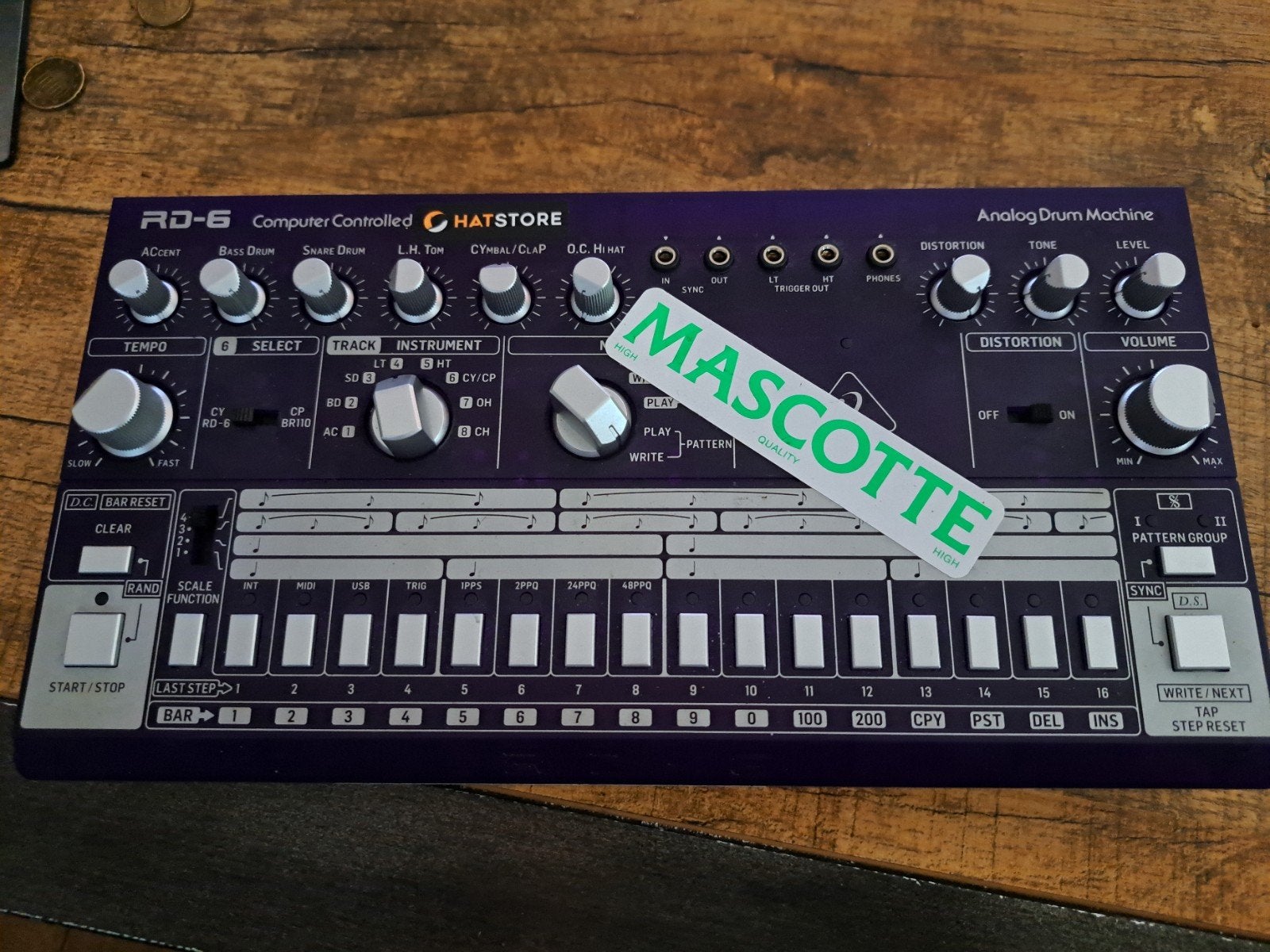 Behringer RD-6-GP Analoge Drum Machine - Zo goed als nieuw, Muziek en Instrumenten, Ophalen, Zo goed als nieuw, Overige merken