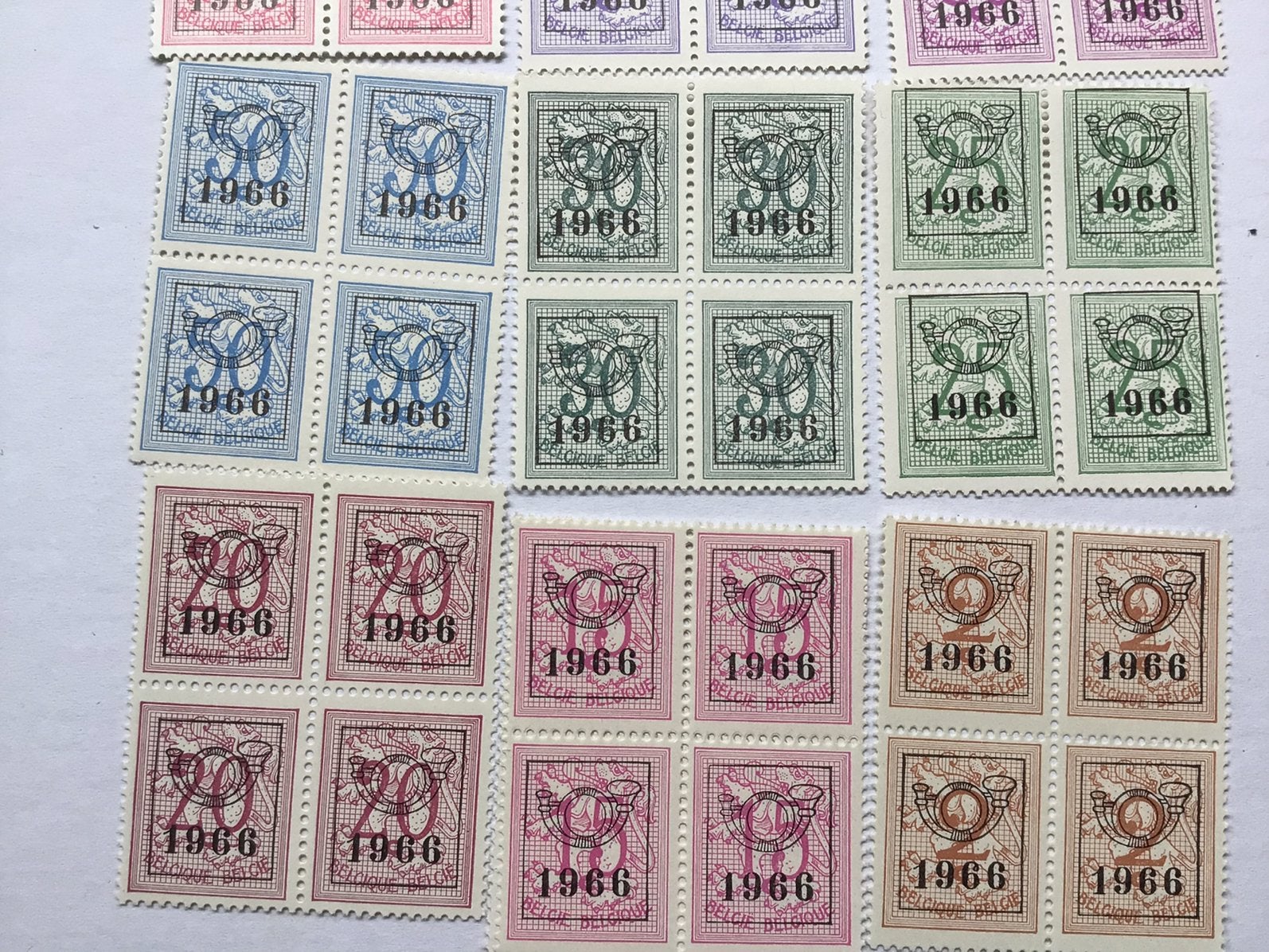 Belgie 10x, Ophalen of Verzenden, Postfris, Niet gestempeld