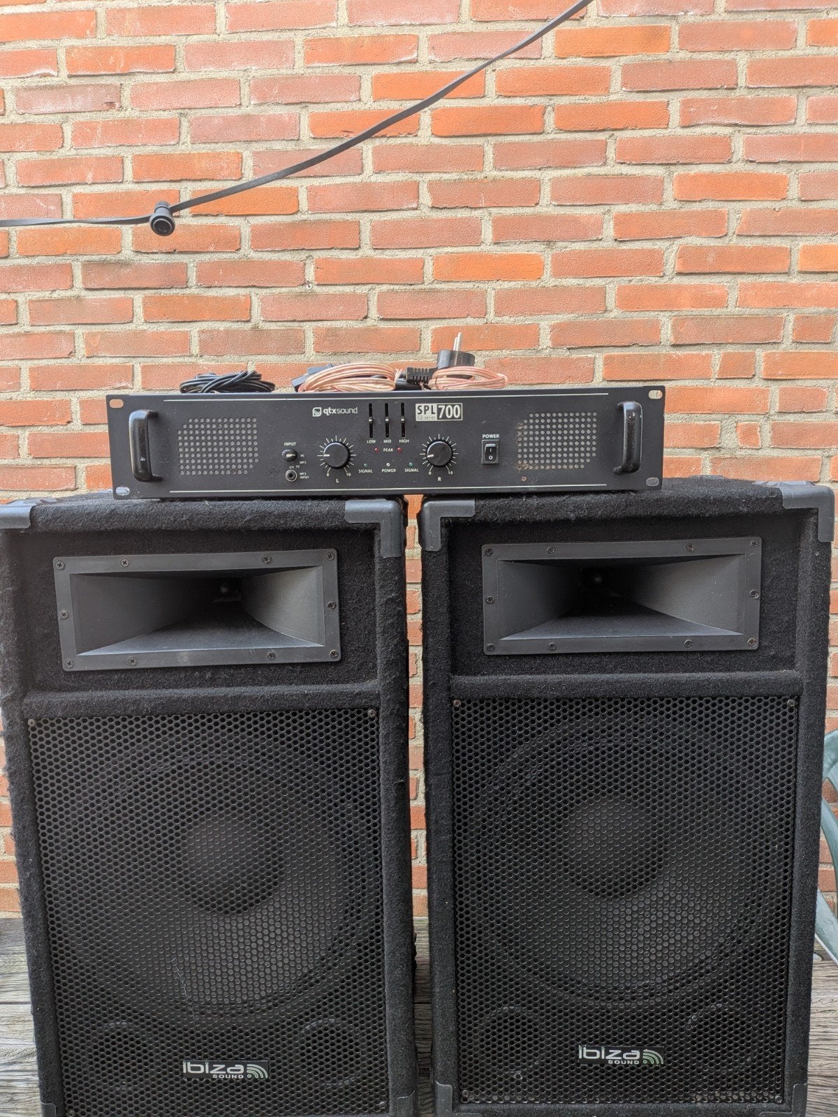 Geluidsinstallatie Versterker met Luidsprekers, Gebruikt, 120 watt of meer, Stereo, Ophalen