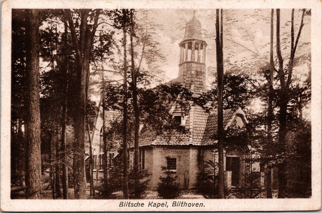 Bilthoven 10 ansichtkaarten biltsche kapel 1924 gemeentehuis, Verzenden, 1940 tot 1960, Gelopen, Utrecht