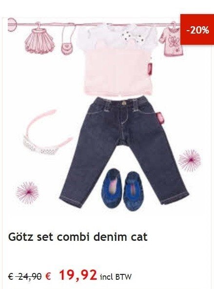 Sets Götz Goetz Gotz kleding Little Kidz met korting., Shop@goetz-puppen.de, Einberger Straße 113 96472 Rödental, Götz, Nieuw