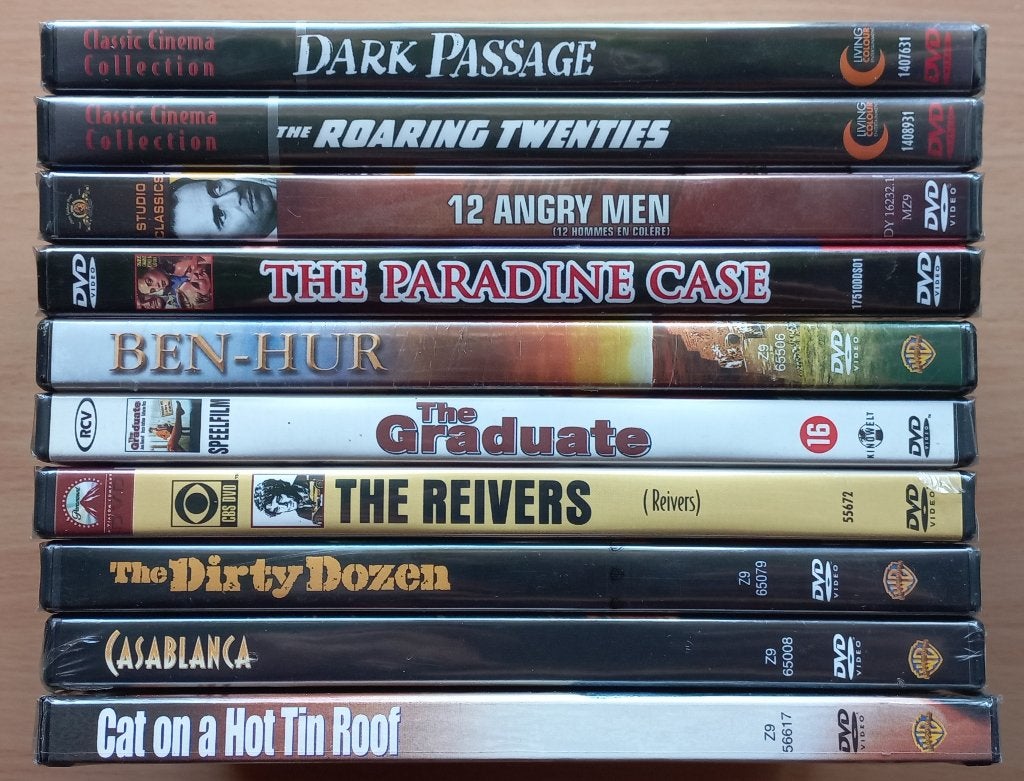10x Classics Nieuw in folie o.a. Ben Hur, 12 Angry men, Cd's en Dvd's, Dvd's | Klassiekers, Vanaf 16 jaar, Verzenden, Nederlands