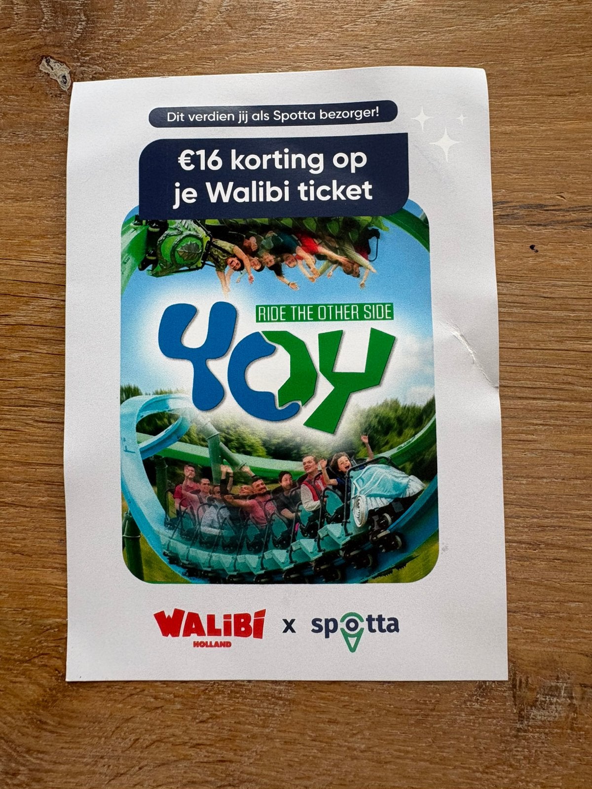 Walibi 64 euro korting op 4 tickets!!, Drie personen of meer, Kortingskaart