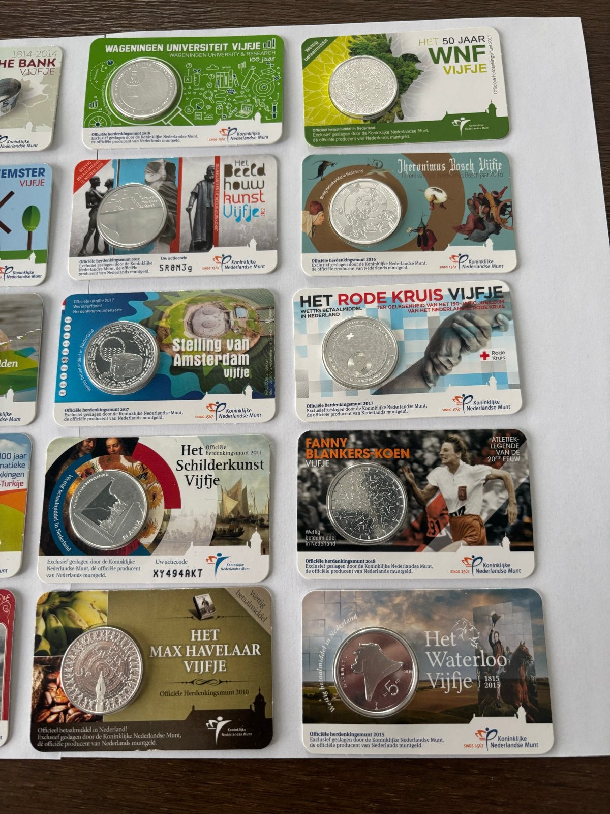 20 Nederlandse coincards in uitstekende staat, Ophalen of Verzenden, Koningin Beatrix, Euro's, Setje