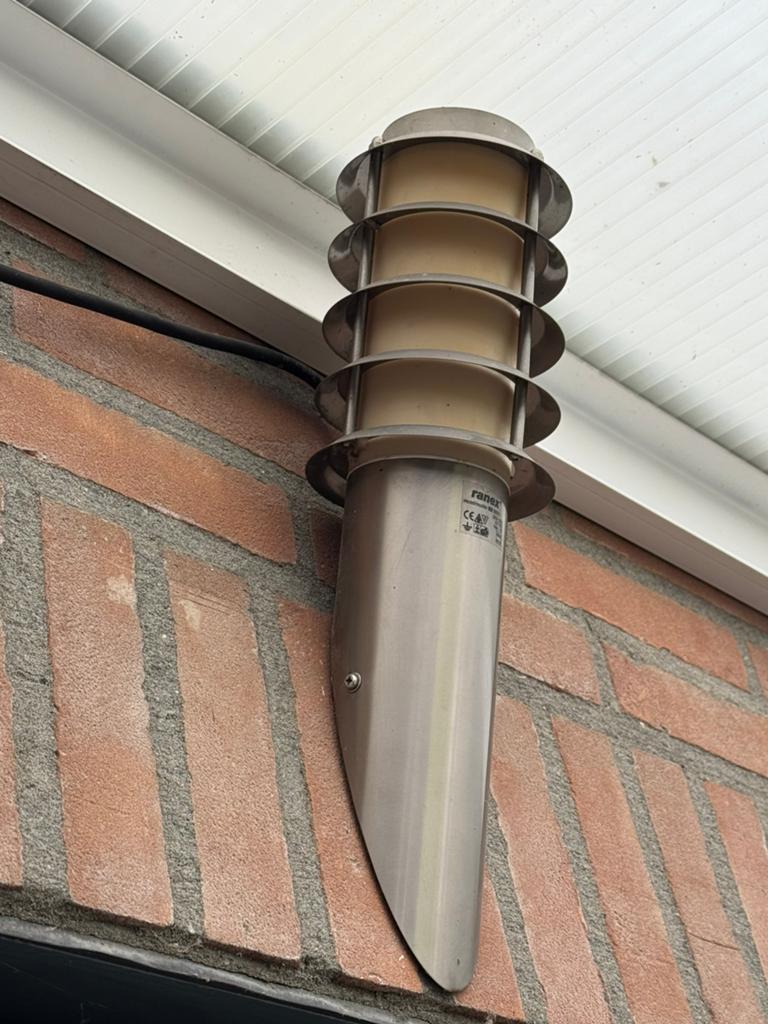 3 Ranex buitenlampen, Ophalen of Verzenden, Gebruikt, Netvoeding, Wandlamp