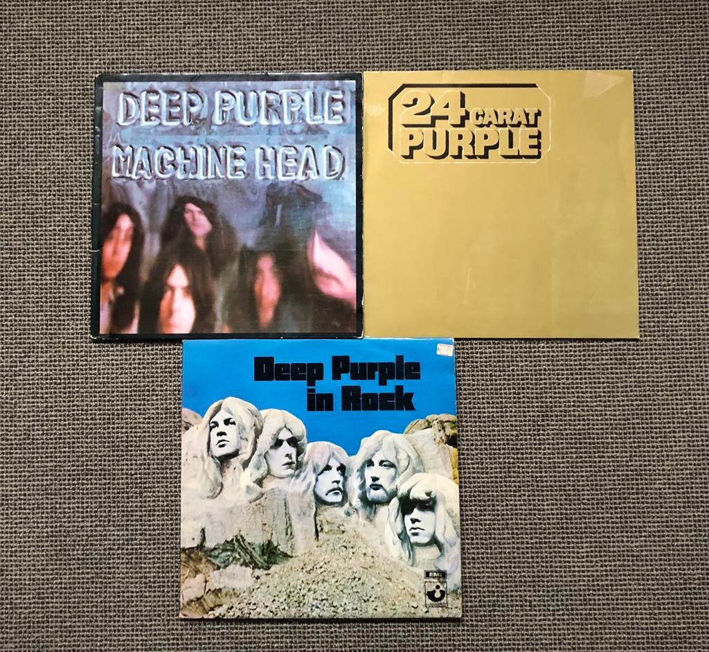 Deep Purple 3 iconische lp’s, Ophalen, Gebruikt, 12 inch