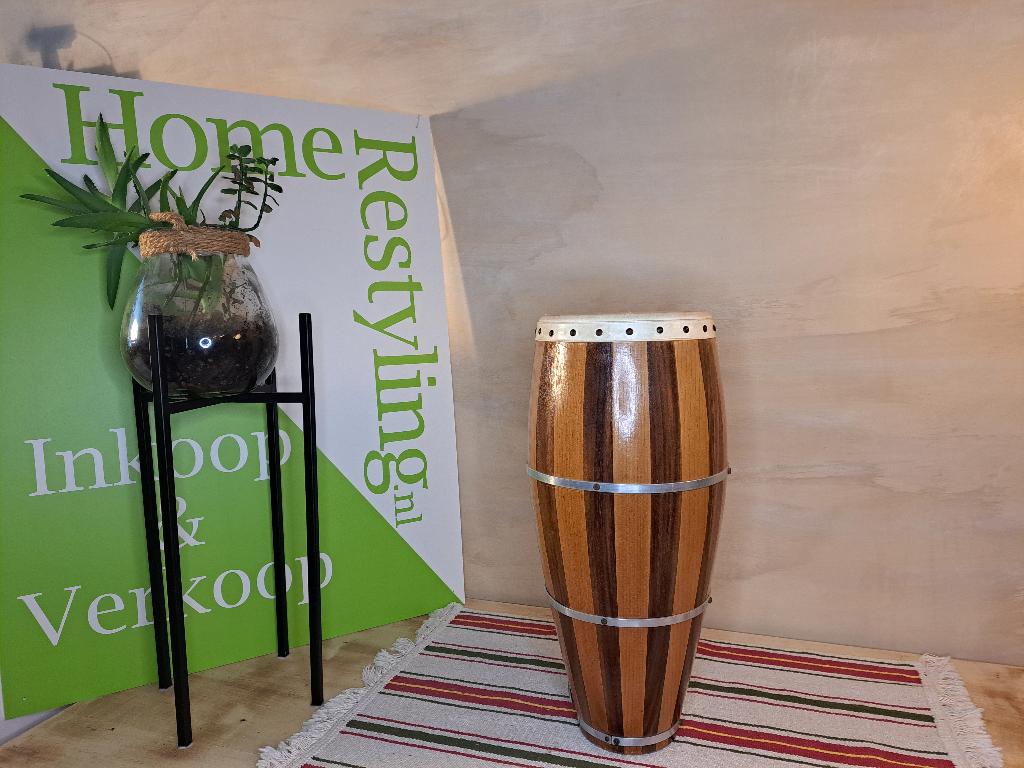 Houten Conga / Trommel – Decoratief & Speelbaar, Muziek en Instrumenten, Ophalen, Gebruikt, Trommel