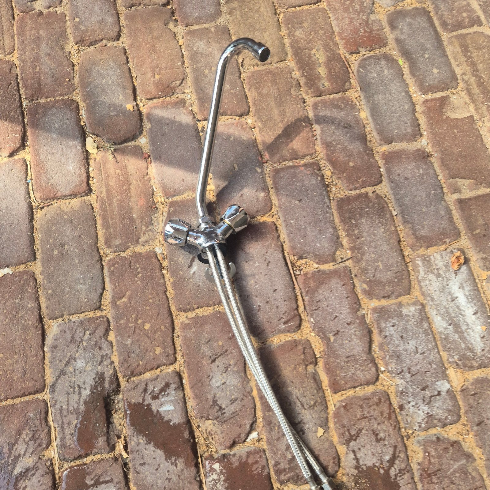 Te koop aangeboden: keukenblad met spoelbak, keukenmengkraan, Ophalen, Gebruikt