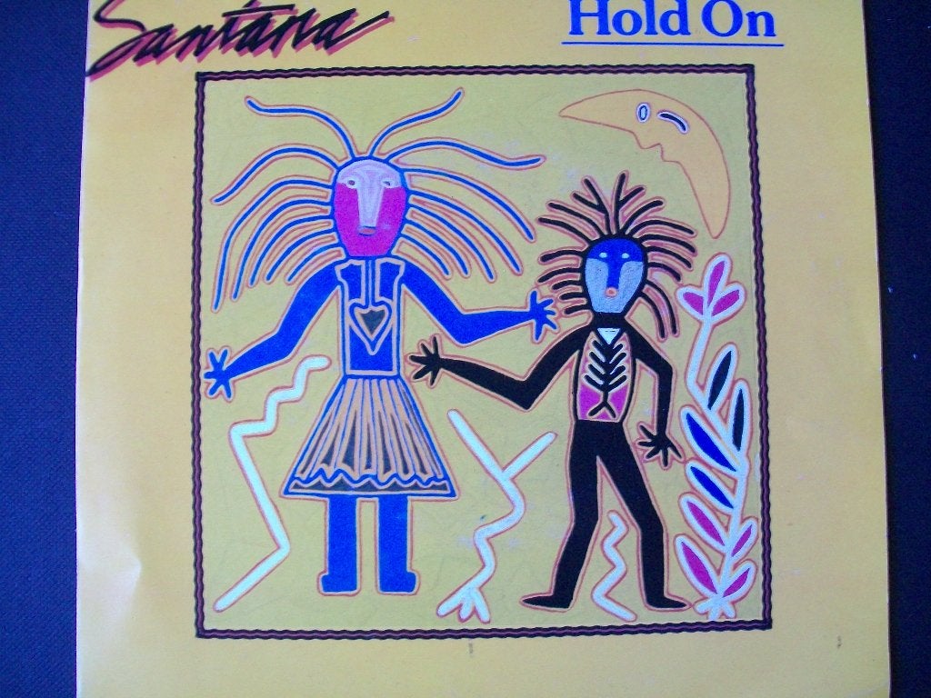 SANTANA met Hold On 7 inch uit 1982 in nieuwstaat , Verzenden, 7 inch, Zo goed als nieuw, Overige typen