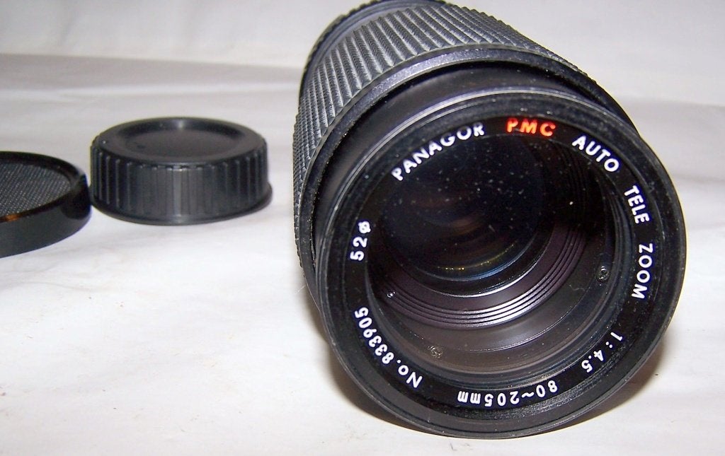 Panagor PMC Auto Tele Zoom 80-205mm f/4.5 lens.Nikon bajonet, 80 mm, Zo goed als nieuw, Nikon F-mount, Overige merken