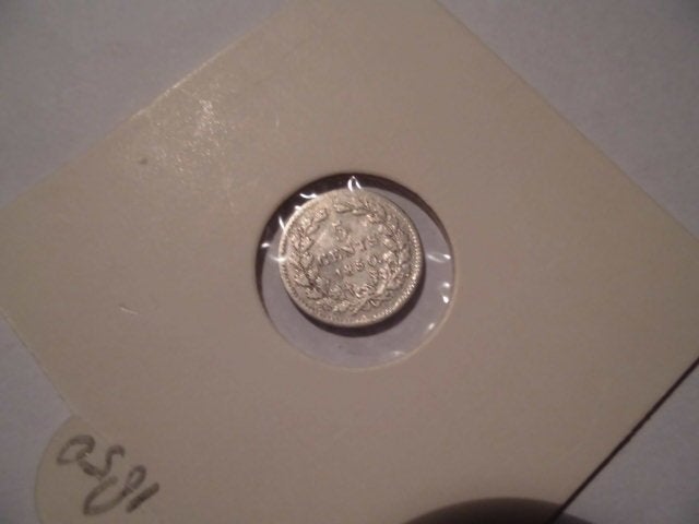 1 oude zilveren munt Nederland 5 cent 1850 Willem III, Koning Willem III, Zilver, Ophalen of Verzenden, Losse munt