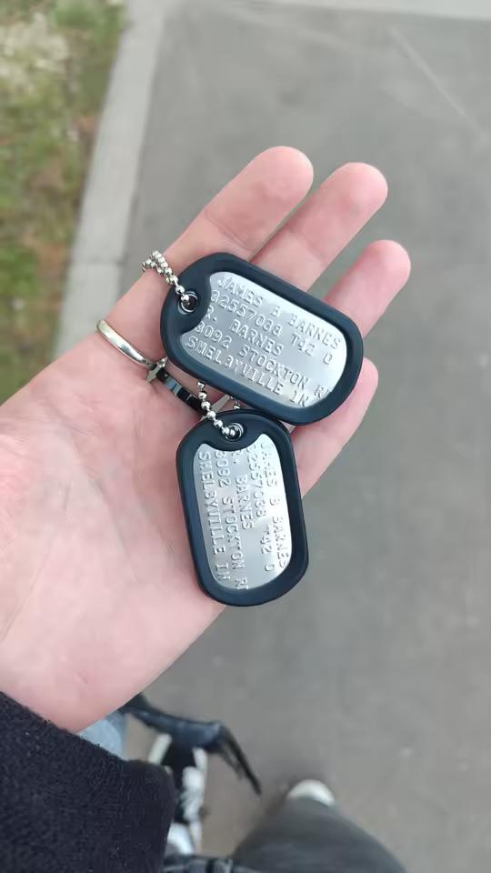 Gepersonaliseerde Dog Tag Leger Ketting, Verzenden, Nieuw, Zilver, Overige materialen